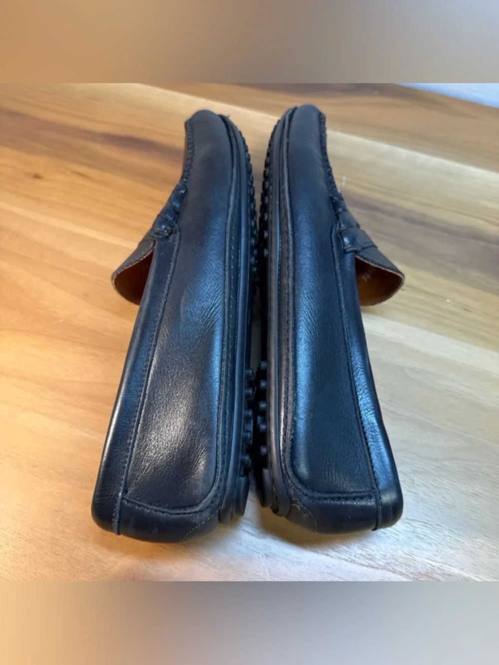 Allen Edmonds Siesta Key Men Sz 10 D Shoe Driving Penny Loafer Black Leather - Picture 7 of 13